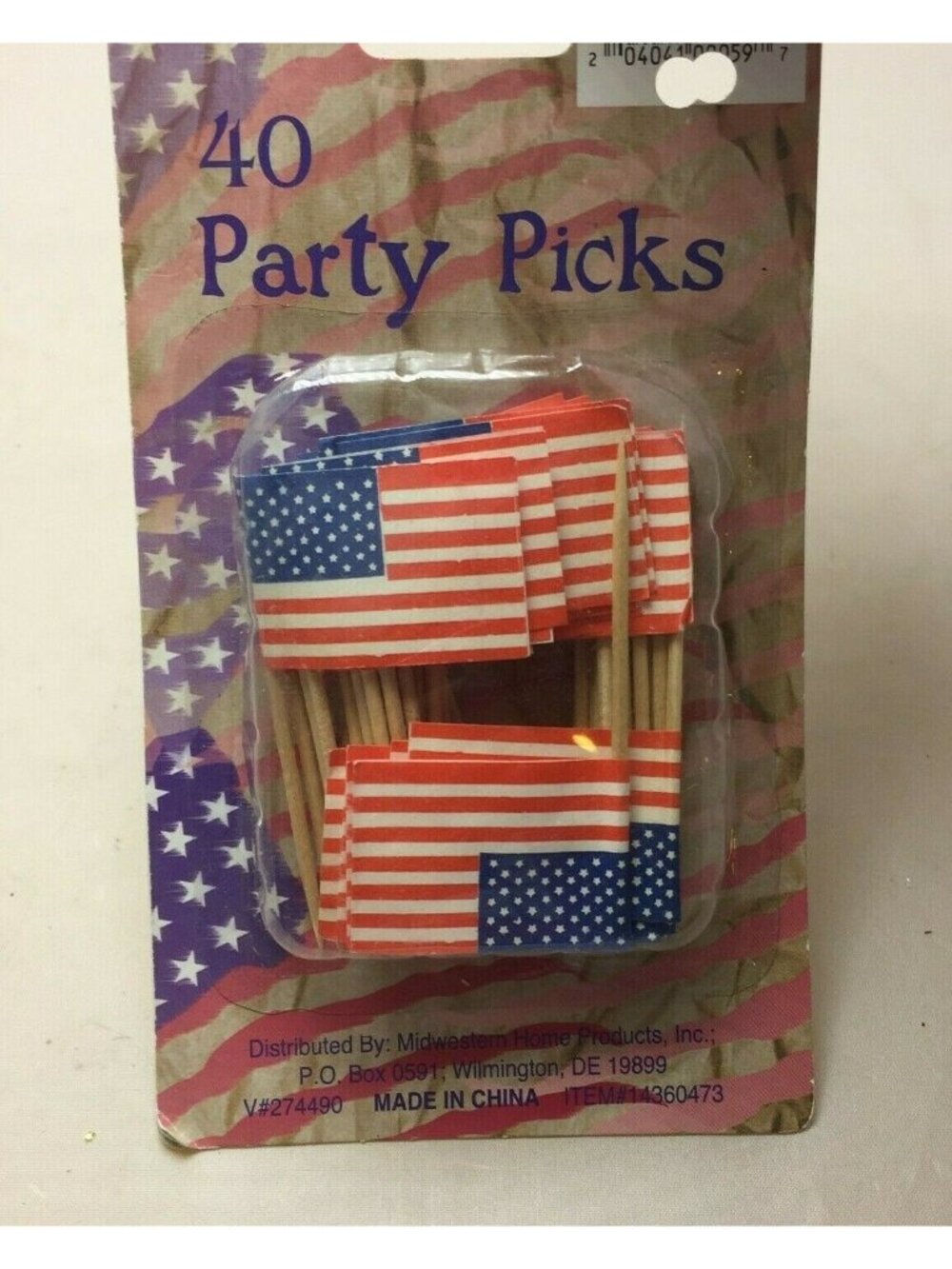 American Flag Toothpicks 40 Party Picks Patriotic Veterans Memorial Cupcake